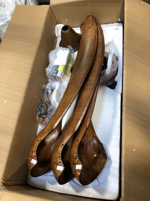 Photo 1 of ***MISSING PARTS***Minka-Aire F844-DK, Light Wave 52" Ceiling Fan with LED Light Kit, Distressed Koa Finish