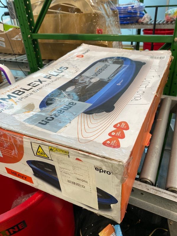 Photo 1 of [UNTESTED] LifePro Rumblex Plus 4D Vibration Plate Exercise Machine - Triple Motor Oscillation, Linear, Pulsation + 3D/4D Motion Vibration Platform/Whole Body Vibration Machine for Weight Loss & Shaping. (Blue)