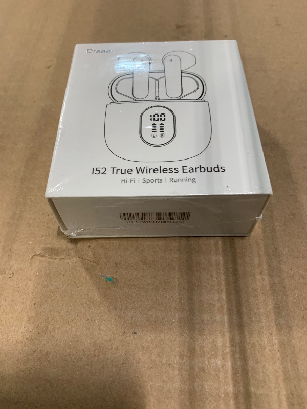 Photo 1 of *** NEW FACTORY SEALED *** Wireless Earbuds, Bluetooth 5.4 Headphones 50H Playback Bass Stereo Ear Buds with 4 ENC Cancelling Mics, in-Ear Earphones with LED Display, IP7 Waterproof USB-C for Laptop Pad Phones Workout Rose Gold