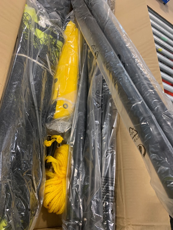 Photo 1 of ***SIMILAR***
***NO SIZE***
Patiassy Outdoor Volleyball Net System Portable and Easy Setup Adjustable Height Poles with Volleyball, Pump, Hammer, Boundary Line, and Carry Bag for Backyard, Beach, Lawn ?Yellow?