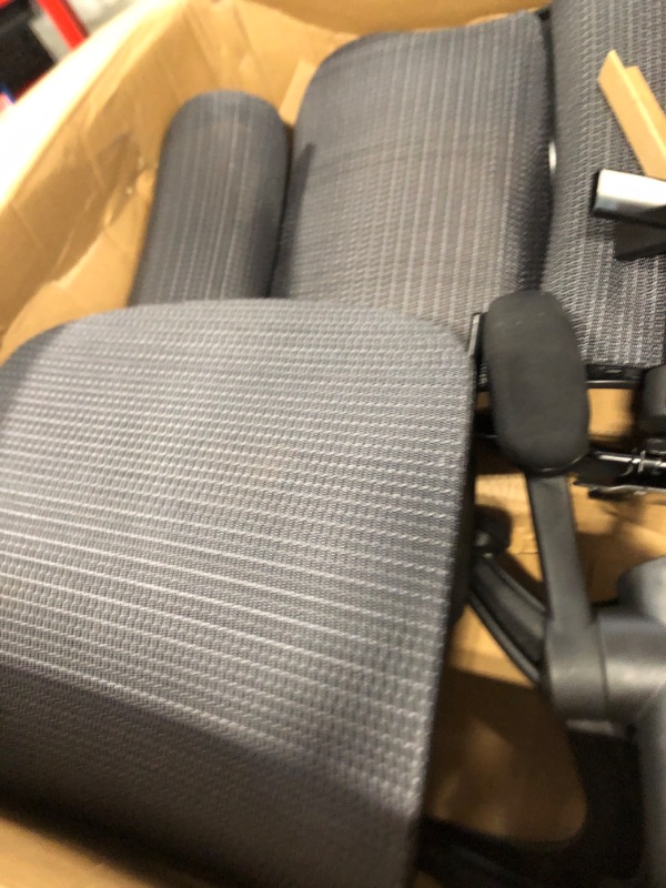 View 2 of ***AS IS - NO RETURNS - SALE FINAL - FOR PARTS ONLY*** Ergonomic Office Chair, Adjustable High Back Desk Chair with Headrest Footrest 2D Lumbar Support - Executive Breathable Mesh Comfy Swivel Rolling Reclining Computer Task Chairs for Home Office Gaming