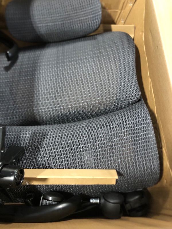 View 3 of ***AS IS - NO RETURNS - SALE FINAL - FOR PARTS ONLY*** Ergonomic Office Chair, Adjustable High Back Desk Chair with Headrest Footrest 2D Lumbar Support - Executive Breathable Mesh Comfy Swivel Rolling Reclining Computer Task Chairs for Home Office Gaming