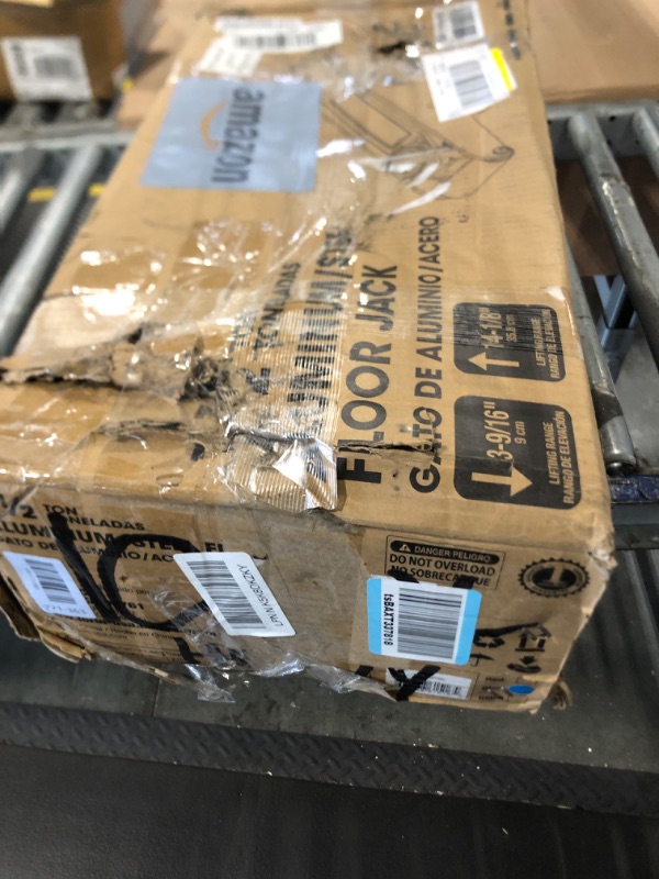 Photo 1 of [Missing Lever] BIG RED T815016L Torin Hydraulic Low Profile Aluminum and Steel Racing Floor Jack with Dual Piston Quick Lift Pump, 1.5 Ton (3,000 lb) Capacity, Blue, T815016L