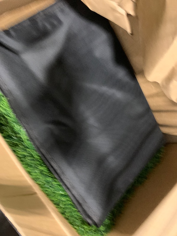 Photo 1 of **similar item** Realistic Artificial Grass Rug Indoor Outdoor: Fake Grass Turf with Drainage Holes, Pet-Friendly Dog Grass Mat, Perfect for Garden Lawn Balcony Patio Backyard Wedding Christmas Decoration?, 3FT x5FT