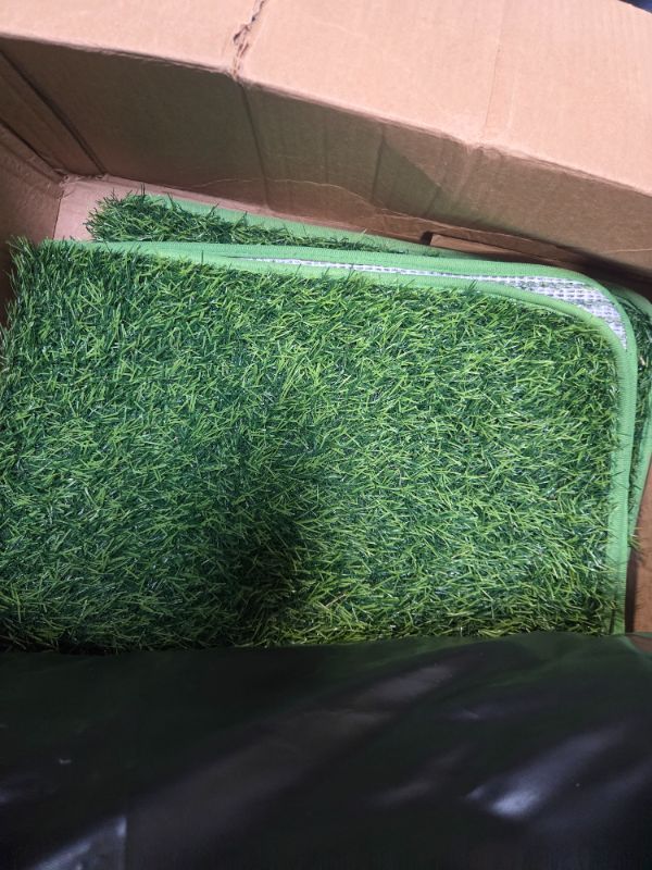 Photo 1 of **similar item** Realistic Artificial Grass Rug Indoor Outdoor: Fake Grass Turf with Drainage Holes, Pet-Friendly Dog Grass Mat, Perfect for Garden Lawn Balcony Patio Backyard Wedding Christmas Decoration?, 3FT x5FT