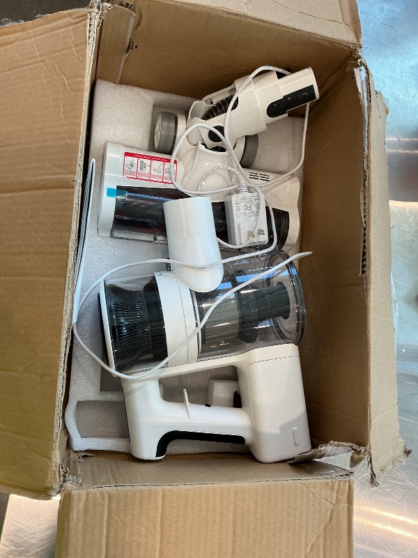 View 3 of *Missing parts*Comvtu Cordless Vacuums, 80,000PRM Powerful Motor Vacuum Cleaner and 2200mAH Rechargeable Battery up to 35 Mins Worktime, 2 Adjustable Modes, Detachable Parts, Wireless Stick Vacuum (Cloud White)
