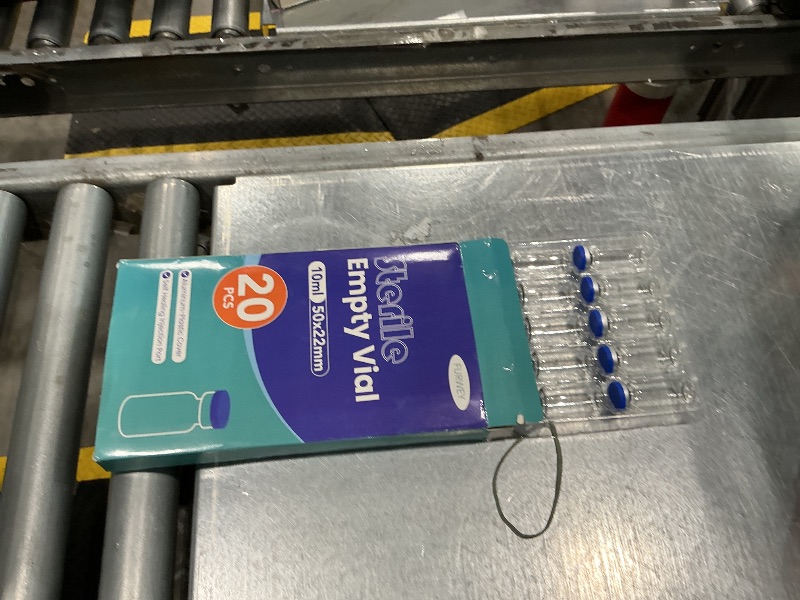 Photo 1 of 10ml Sterile Vials with Self Healing Injection Port and Sealing Cap, Glass Sterile Vials for Injections 20 Pack?Empty Vial, No Liquid?