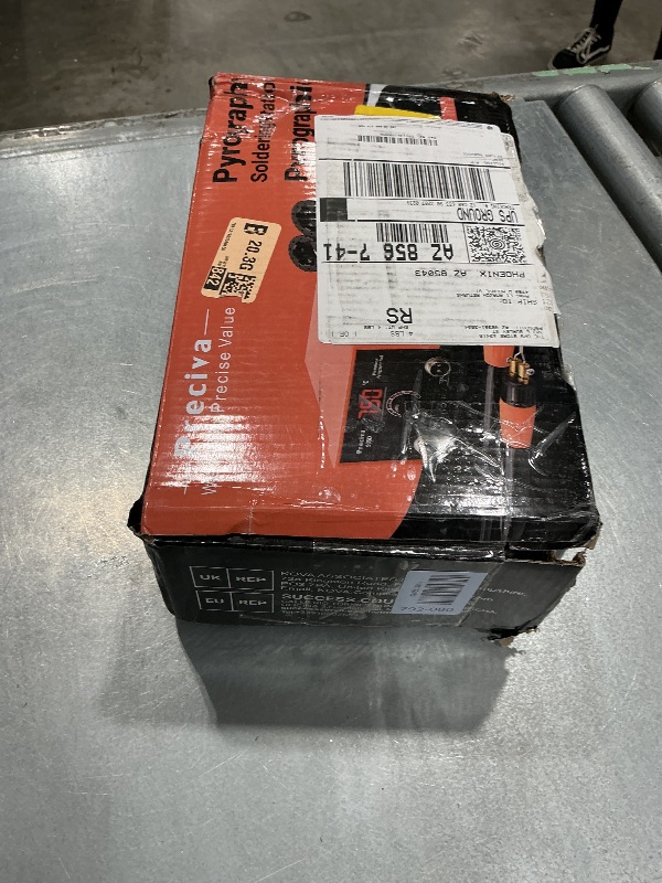 Photo 1 of ***BROKEN, SOLD FOR PARTS*** Preciva 935 Dual Handle Wood Burning Kit - Professional Pyrography Tool with 20 Wire Nibs & Pen Holder | Adjustable Temp 482~1382? | for Wood Burning, Leather Craft, Art Designs