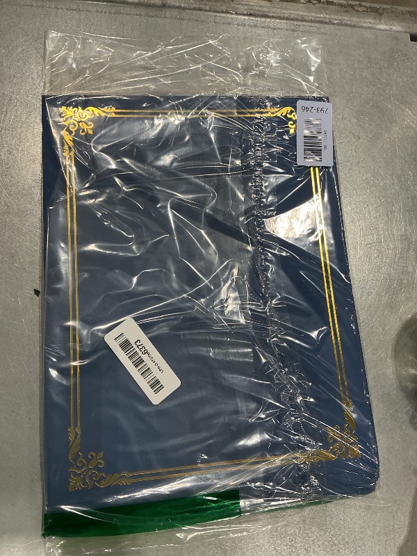 Photo 1 of 12 Packs Certificate Covers,Navy Blue Cardboard Diploma Cover,Certificate Holders Gold Foil Border,for Letter Size 8.5 x 11 Inch Awards and Certificates