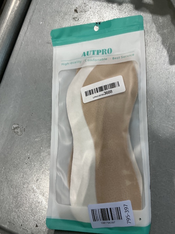 Photo 1 of (2 Pairs) Pigskin Non-Slip High Heel Cushion Inserts Arch Support, Shock & Sweat Absorption, Adhesive Shoe Insoles for Dress Shoes Flats Boots Sandals Relief Blister Callus Pain, Fits Women 8-12 Size