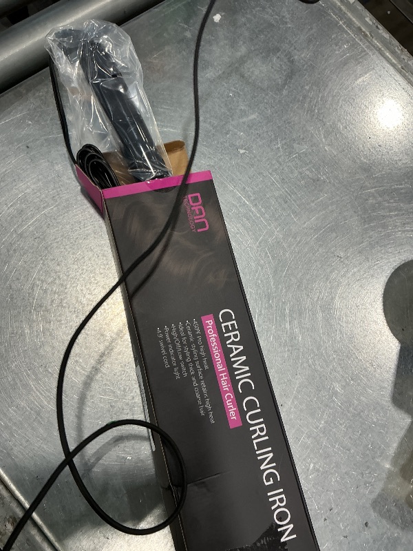 Photo 1 of 1/2 Inch Ceramic Small Curling Iron for Short Hair, Dual Voltage Hair Curler with 450°F/430°F Dual Heat Settings for Tight Curls, Pink