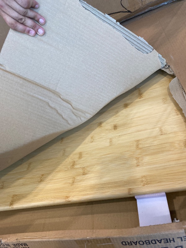 View 5 of **View Clerk Notes**Nectar Bamboo Headboard - Queen - Natural - Attachable to Bamboo Bed Frame (Sold Seperately) - Easy Tool Free Set Up - Contemporary and Durable