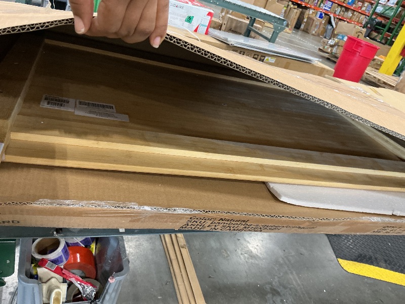 View 3 of **View Clerk Notes**Nectar Bamboo Headboard - Queen - Natural - Attachable to Bamboo Bed Frame (Sold Seperately) - Easy Tool Free Set Up - Contemporary and Durable