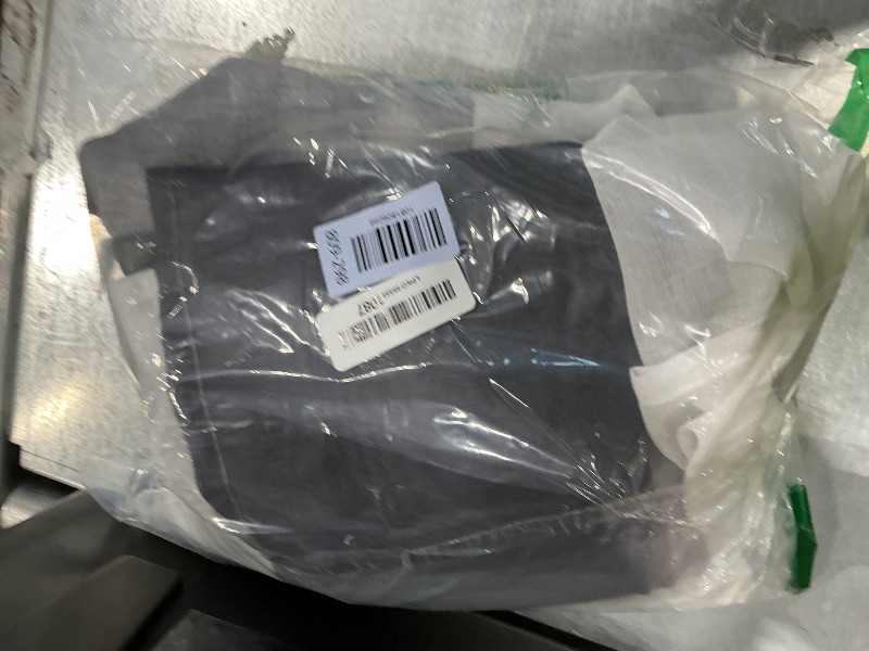 Photo 1 of 1 Piece Ombre Chiffon Sheer Window Scarf Valance Curtain 18ft for Living Room Bedroom Decor, 216 Inch Long Crinkle Soft Window Sheer Voile Valance for Holiday, Wedding Party Decor, Grey, 52"W