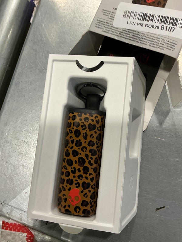 Photo 1 of [One Earpiece is broken] Skullcandy Method 360 ANC Wireless Earbuds, Sound by Bose, Bluetooth Headphones, Premium Noise Cancelling, Up to 40 Hrs Battery, Sweat and Water Resistant, Microphone for iPhone Android - Leopard