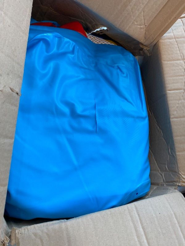 Photo 1 of [USED] Intex Inflatable Jump-O-Lene Trampoline Bounce House with Crawl-Thru Door & Net - Indoor & Outdoor Backyard Blow-Up Bouncy Playhouse for Kids Ages 3-6
