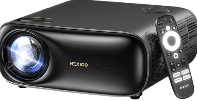 Photo 1 of [2500 ANSI & 30W Speakers] Alvar Outdoor Projector 4K Support with WiFi 6 and Bluetooth, dbx-tv Sound, Built in NetfIix App & DoIby Audio Proyector, Auto Focus & Keystone Smart for Soccer Match