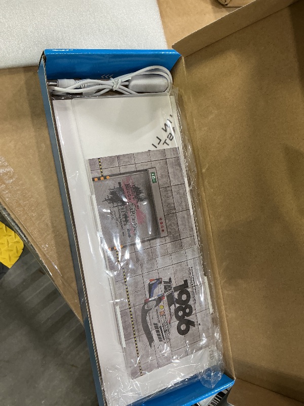 Photo 1 of 1/64 Scale Cars Display Case: Toy Car Parking Garage with LED Light Compatible with Hot Wheels, FoamBoard Storage Display for Matchbox with Acrylic Cover (Graffiti Wall 1986)