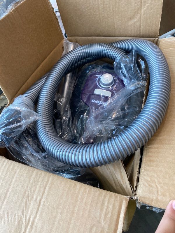 Photo 1 of [NONFUNCTIONAL] Zefiro Canister Vacuum Cleaner, Bagless Canister Vacuum for Home, Powerful Suction, Auto Cord Rewind, HEPA Filter, Corded Vacuum for Hard Floors, Carpet, Pet Hair, Apartment/Rental Friendly(Violet)
