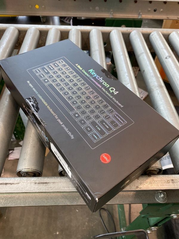 Photo 1 of [NONFUNCTIONING] Keychron Q4 Wired Custom Mechanical Keyboard, 60% Layout QMK/VIA Programmable Macro with Hot-swappable Gateron G Pro Brown Switch Double Gasket Compatible with Mac Windows Linux - Grey