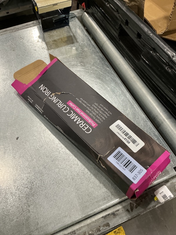 Photo 1 of 1/2 Inch Ceramic Small Curling Iron for Short Hair, Dual Voltage Hair Curler with 450°F/430°F Dual Heat Settings for Tight Curls, Pink