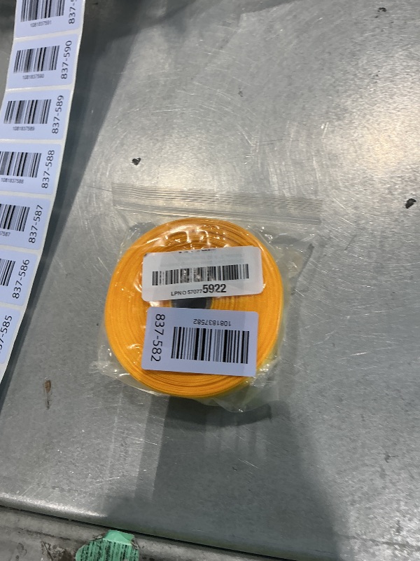 Photo 1 of 1 Inch Yellow Satin Ribbon 50 Yards Single Face Polyester