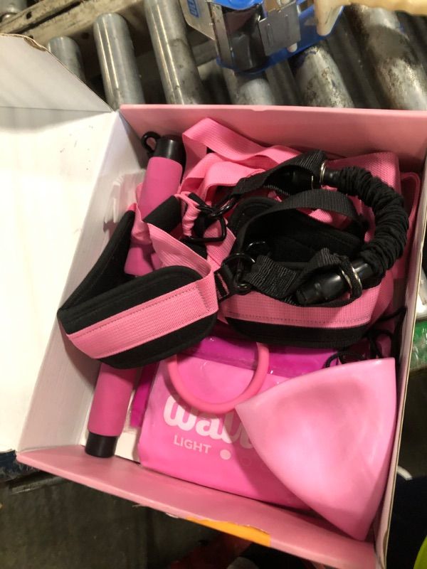 Photo 1 of ** USED ** WALITO 15 PCS Pilates Kit, Adjustable Pedal Resistance Band with Handle, Figure 8 Resistance Band for Exercise Women, At Home Workout Equipment Set with Yoga Ball & Booty Bands for Full Body Gym