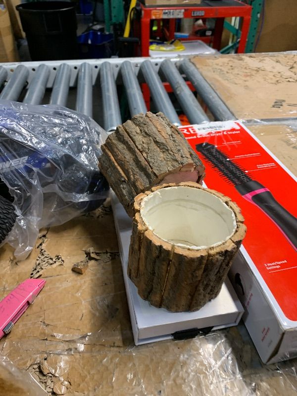 Photo 1 of ***MISSING PARTS***
RimCereal 6 Pcs Wooden Vase for Centerpieces Wedding Flower Table Centerpieces Woodland Party Decor Rustic Farmhouse Bark Stump Buckets Vintage Planter Pots for Garden Baby Shower Window Home (L+m+s)