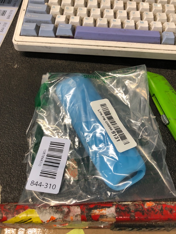 Photo 1 of (2PC) Cover-Case-for-Roku-Remote, Glow-in-The-Dark Silicone Protective Sleeve Skin for Roku TV/Stick/Player Remote (Green/Blue)