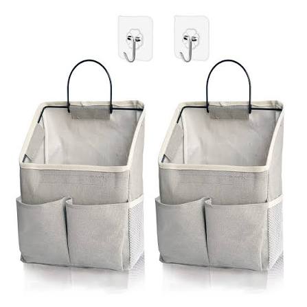 View 1 of ***STOCK PHOTO FOR REFERENCE ONLY***
\2pcs Wall Mounted Folding Clothes Storage Basket Bathroom Organizer with Environmental Protection Saving Design Grey Combination