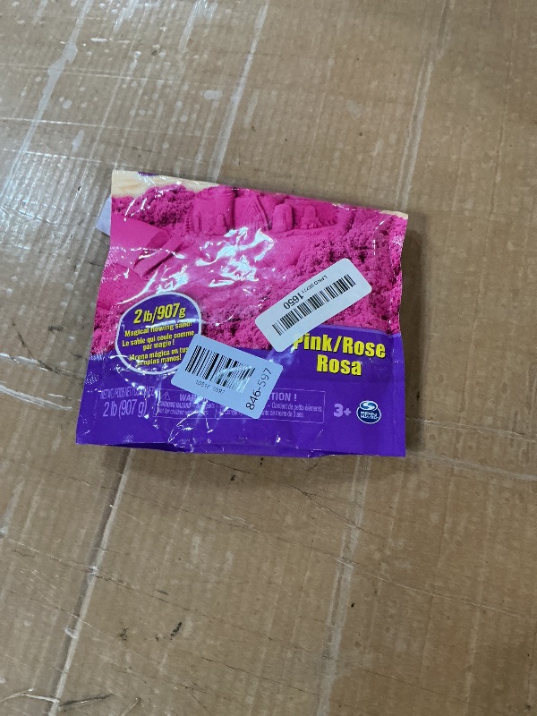 View 2 of *  some of it is gone*
Kinetic Sand, 2lbs Pink Play Sand, Moldable Sensory Toys for Kids, Resealable Bag (Packaging May Vary), for Ages 3 and up