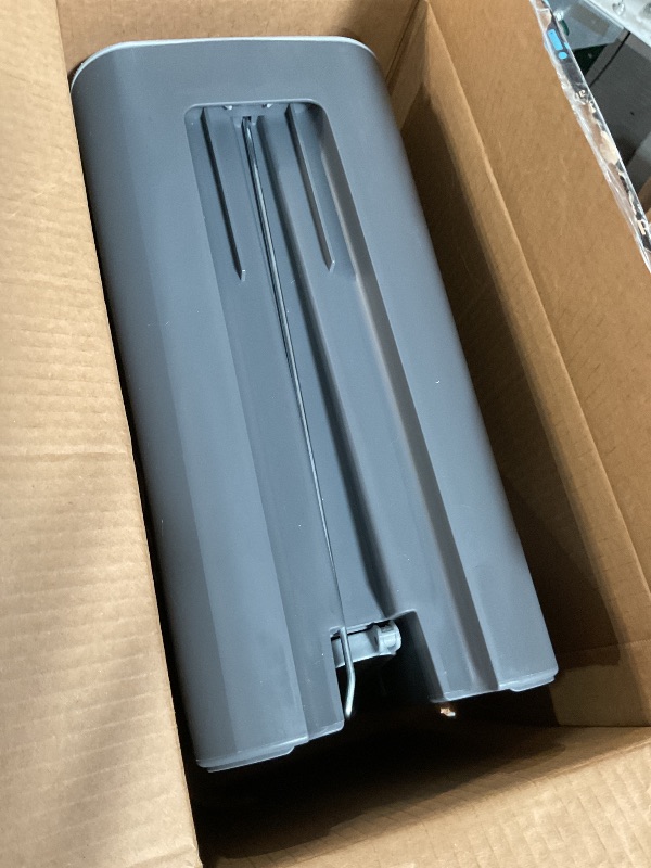 Photo 1 of ***GRAY, NOT STAINLESS*** SIMPLI-MAGIC 50 Liter / 13.2 Gallon Soft-Close, Smudge Resistant Trash Can with Foot Pedal and Built in Filter- Stainless Steel, Sleek Finish
