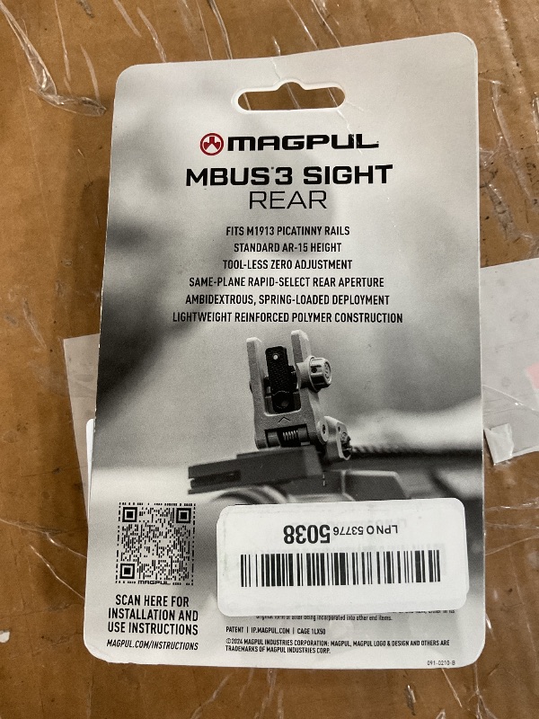 Photo 1 of ****FACTORY SEALED ****
Magpul MBUS 3 Front & Rear Sight Set Fits Picatinny Rail, Black, MAG1166-MAG1167