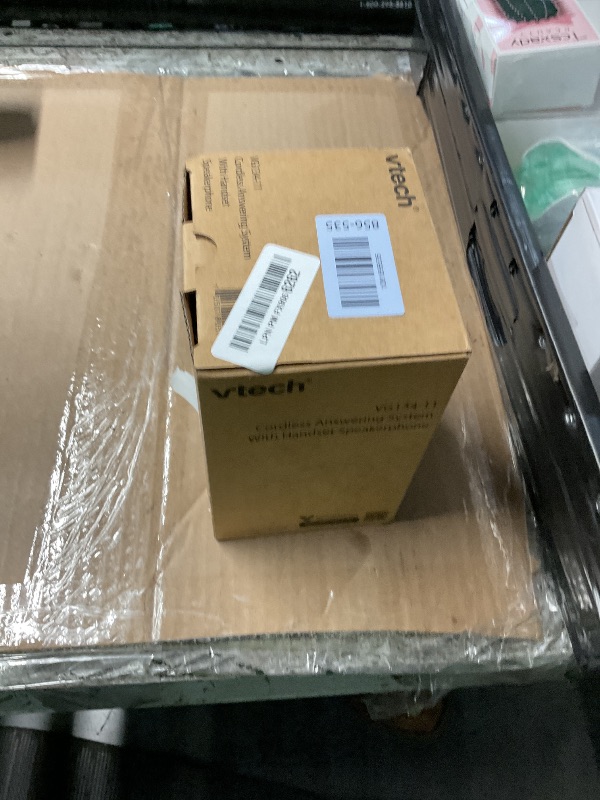 Photo 1 of [New] VTech VG134-11 DECT 6.0 Cordless Home Phone with Bluetooth Connection, Digital Answering Machine, Backlit Display,Full Duplex Speakerphone, Caller ID/Call Waiting,1000 ft Range (Black)
