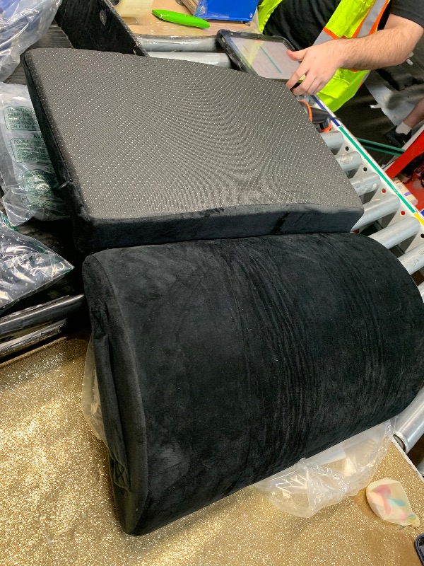 Photo 1 of ***STOCK PHOTO FOR REFERENCE ONLY*****BLACK**BlissfulNest Foot Rest Pillow for Under Desk at Work Office Footrest High Density Memory Foam Cooling Fabric Height Adjustable Foot Elevation Firm Feet Rest