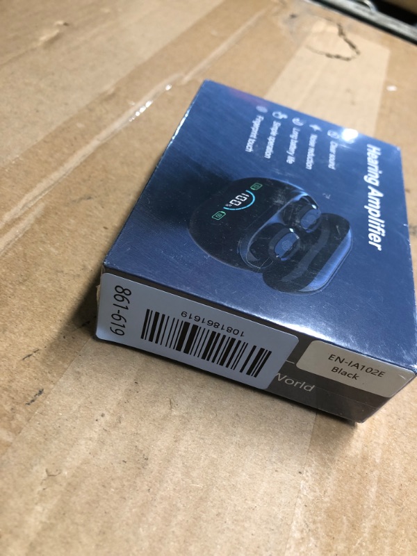 Photo 1 of ***FACTORY SEALED*** Hearing Aids, OTC Rechargeable Hearing Aids for Seniors & Adults with Hearing Loss, Clear Sound and Ultra-Comfort Fit, 80Hrs Long-Lasting Battery, 3 Sizes of Earbuds, Auto-On/Off