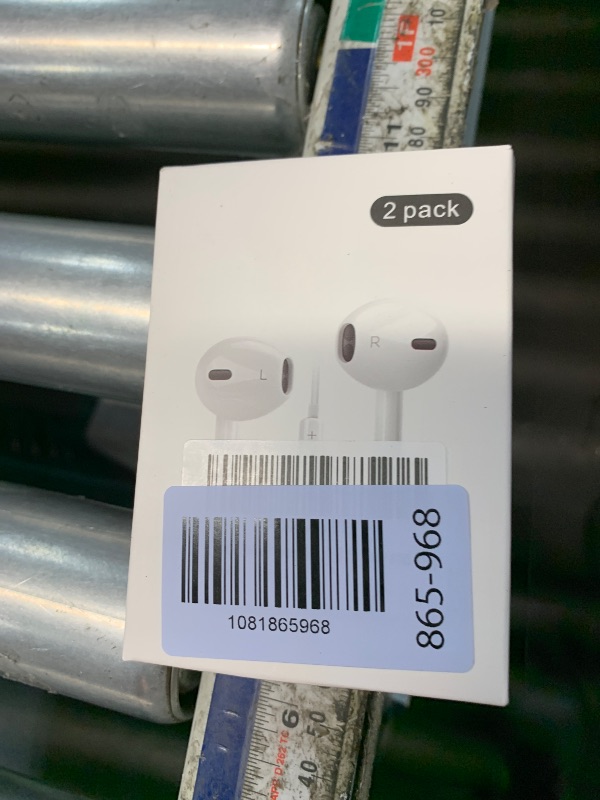 Photo 1 of [Apple MFi Certified] 2 Pack Lightning Headphones, True Plug and Play Wired Earbuds for iPhone with Microphone & Volume Control, in-Ear Earphones Compatible with iPhone 14 13 12 11 Pro Max XS XR 8 7