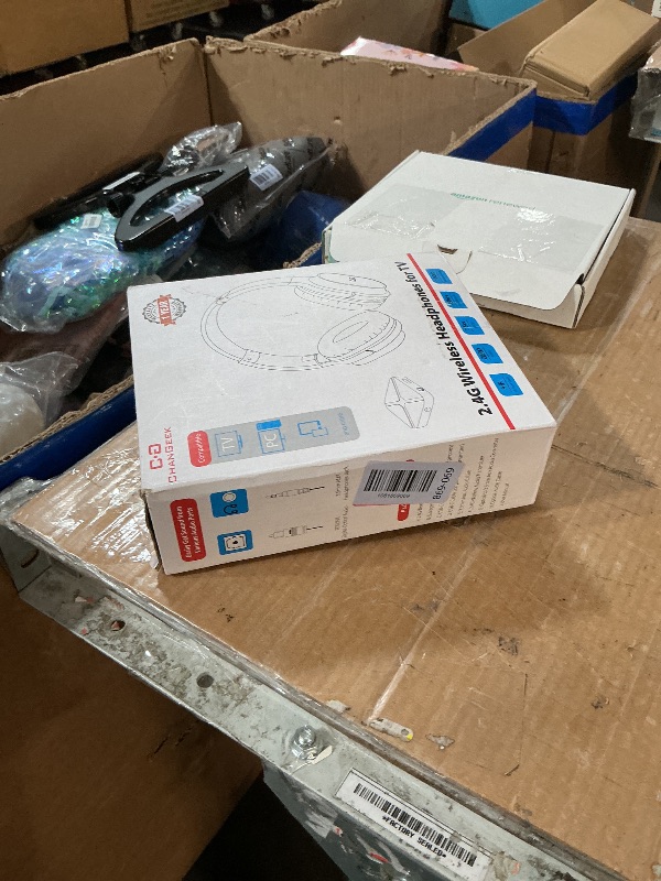 Photo 1 of *** Transmitter connector missing
FOR PARTS***

Wireless Headphones for TV Watching, 2.4G RF Headset for Seniors, Optical & 3.5mm Connection Transmitter, Plug-n-Play 100ft Range 48H Playtime, No Delay, Easy Setup, Gift for Parents and Elderly