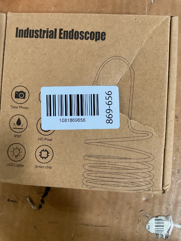 Photo 1 of [Dual-Lens] Endoscope Camera with Light, 1920P HD Borescope with 8+1 Adjustable LED Lights, IP67 Waterproof 16.5FT Semi-Rigid Snake Cord Inspection Camera for iPhone, iPad and Android Phone (Type C)