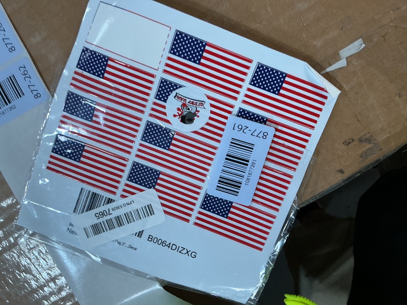 Photo 1 of (12) American Flag 2" Helmet USA Vinyl Sticker Decal