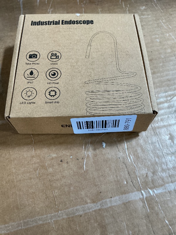 Photo 1 of [Dual-Lens] Endoscope Camera with Light, 1920P HD Borescope with 8+1 Adjustable LED Lights, IP67 Waterproof 16.5FT Semi-Rigid Snake Cord Inspection Camera for iPhone, iPad and Android Phone (Type C)