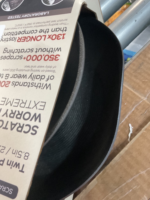 Photo 1 of ***MINOR DAMAGE***Circulon A1 Series with ScratchDefense Nonstick Induction 8.5-Inch and 10-Inch Frying Pan Set, Induction Cookware, 2-Piece, Graphite
