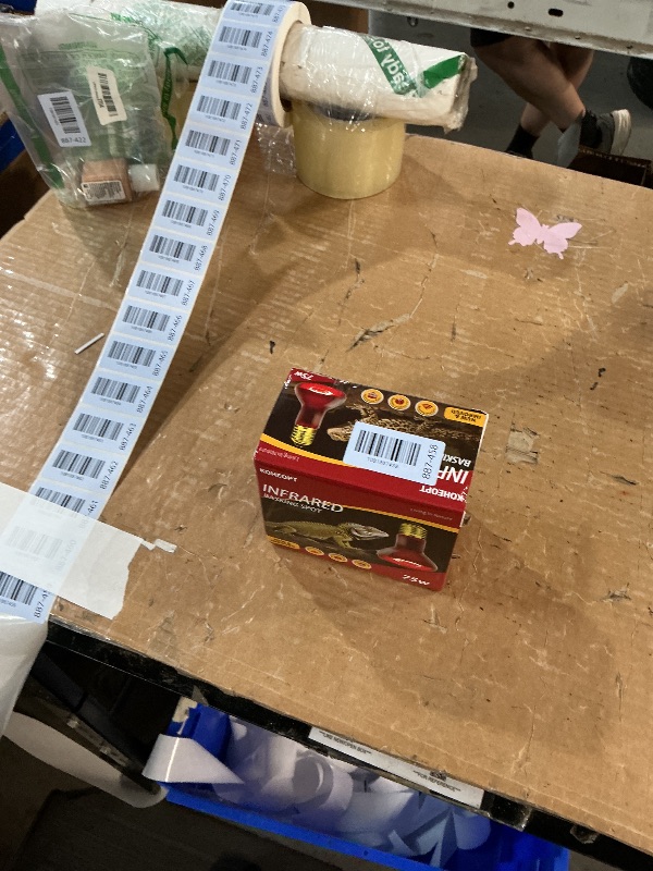 Photo 1 of ***MISSING ONE***
KOHEOPT 2-Pack 75W Reptile Heat Lamp Bulb, Infrared Heat Emitter Red Heat Lamp for Reptile Amphibian, Infrared Basking Spot Light Bulb,Red Heat Lamp for Chickens?Lizards?Snakes?Turtles