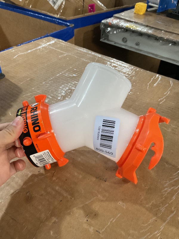 Photo 1 of ***MISSING PARTS***
Camco RhinoFLEX Camper/RV Wye Sewer Hose Fitting | Features 360-Degree Swivel Ends & Built-In Gaskets for Odor Tight Connection | Allows for 2 Sewer Hoses to Connect to the Same Dump Station (39812),
