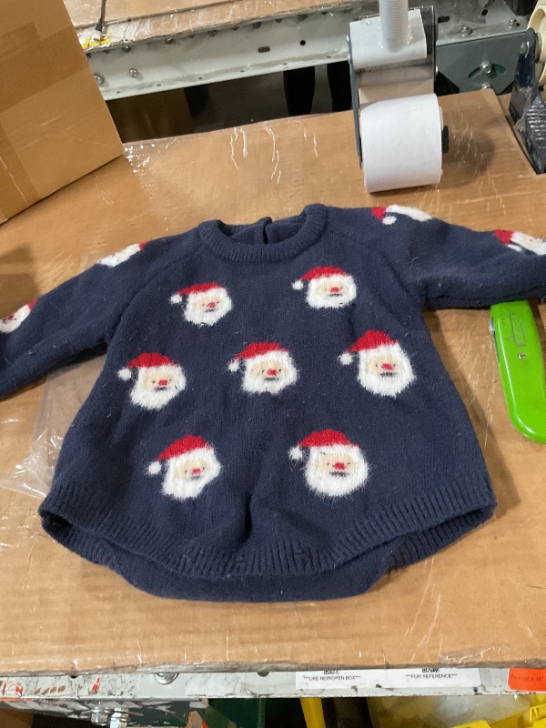 View 4 of *ONLY ONE SWEATER- SANTAS ALL OVER* SEE SECOND PHOTO* Simplee kids Ugly Christmas Sweater Family Matching Outfits for Holiday Party Knitted Pullover for Winter