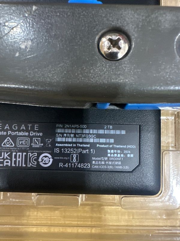 Photo 1 of **POWERS ON**Seagate Portable 2TB External Hard Drive HDD — USB 3.0 for PC, Mac, PlayStation, & Xbox -1-Year Rescue Service (STGX2000400)