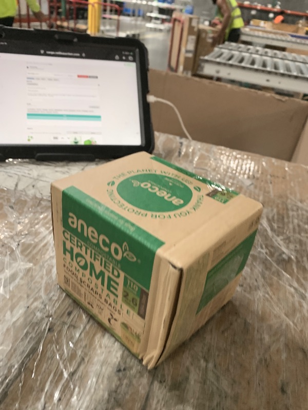 Photo 1 of (Include 10 Bonus Bags) ANECO 100% Compostable Waste Bags 2.6 Gallon, Extra Thick Kitchen Small Compost Bags for Countertop Bin, 110 Count (100 + 10 Extra)