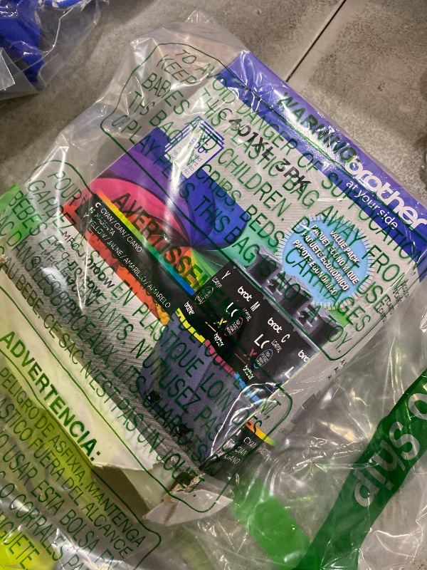 Photo 1 of Brother Genuine LC401XL 3PK High Yield 3-Pack Color -Ink -Cartridges Includes 1- -Cartridge Each of Cyan, Magenta and Yellow -Ink.