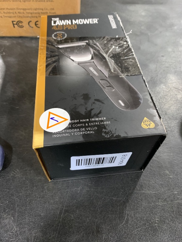 Photo 1 of  PARTS ONLY---- MISSING TRIMMER.----MANSCAPED® The Lawn Mower® 4.0 PRO - Groin & Body Hair Trimmer, Updated SkinSafe® Trimmer Blade, Waterproof Wet/Dry Groomer, USB-C & Wireless Charging Compatible, Men’s Ball Shaver with Travel Lock