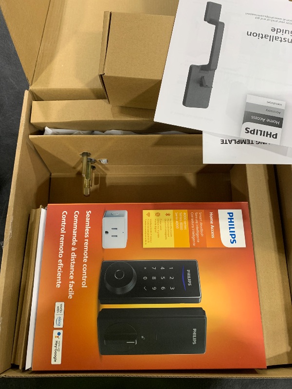 Photo 1 of Philips Wi-Fi Smart Lock with Handle, Keyless Entry Keypad Door Lock with Handle, Front Door Deadbolt Set with WiFi Gateway, App Control, Fingerprint Unlock, PIN Code Unlock, Auto Locking